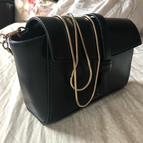 kate spade Bags | Kate Spade Black Bag With Gold Chain | Poshmark